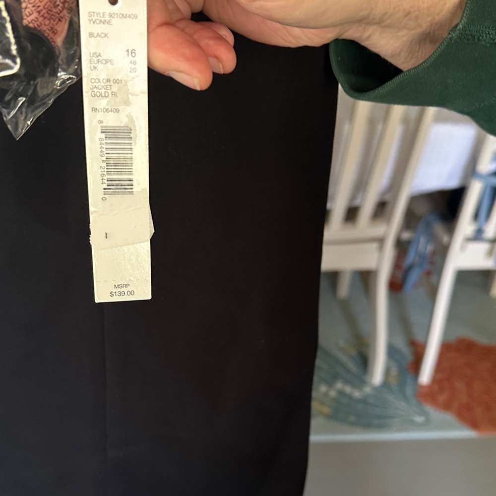 Alex Marie Black Women's Two-Piece Pantsuit Blazer & Trousers - Picture 2 of 5
